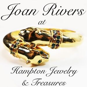 Joan Rivers Bejeweled Gold Panther Bracelet